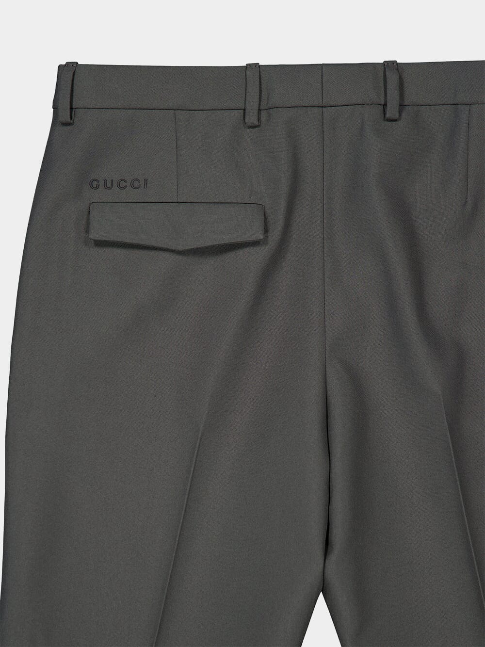 Grey Straight Fit Technical Panama Trousers - Image 4