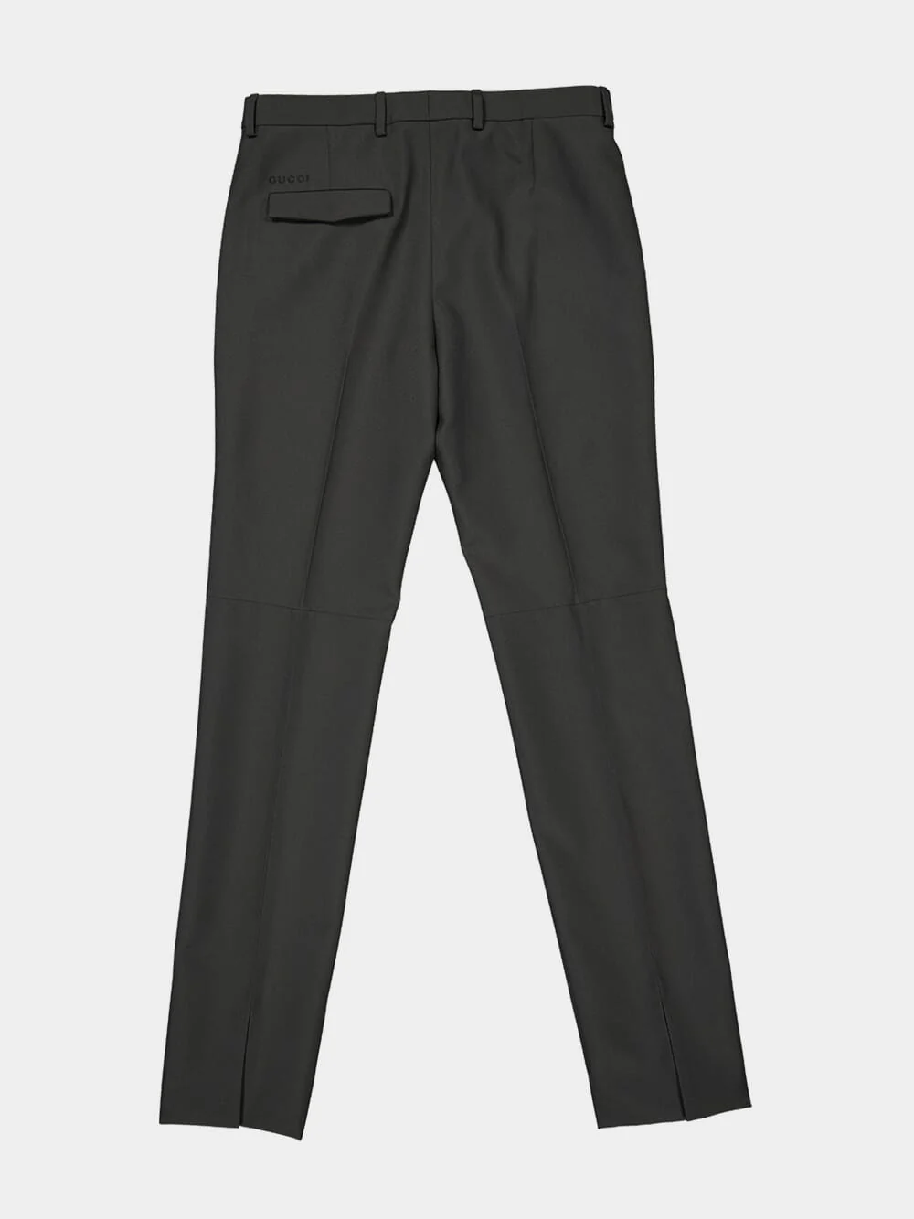 Grey Straight Fit Technical Panama Trousers - Image 6