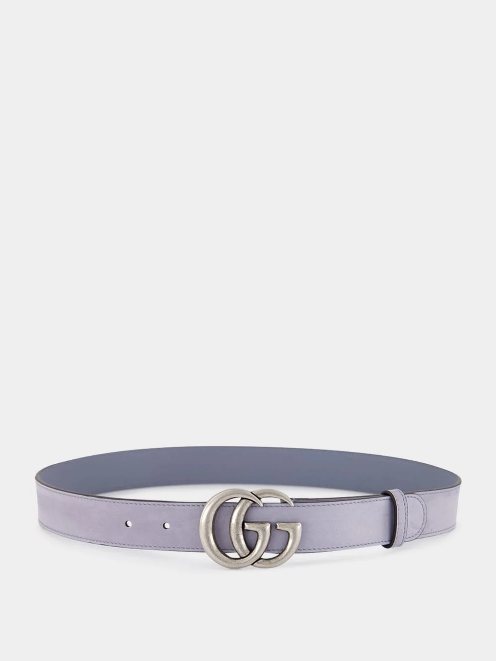 Grey Suede GG Marmont Thin Belt