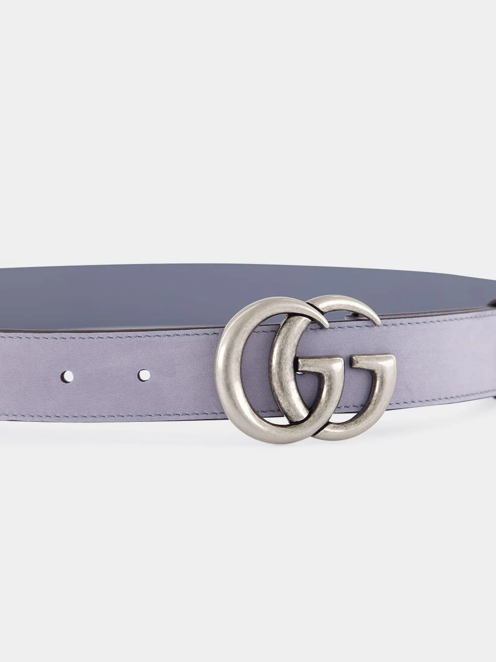 Grey Suede GG Marmont Thin Belt - Image 3