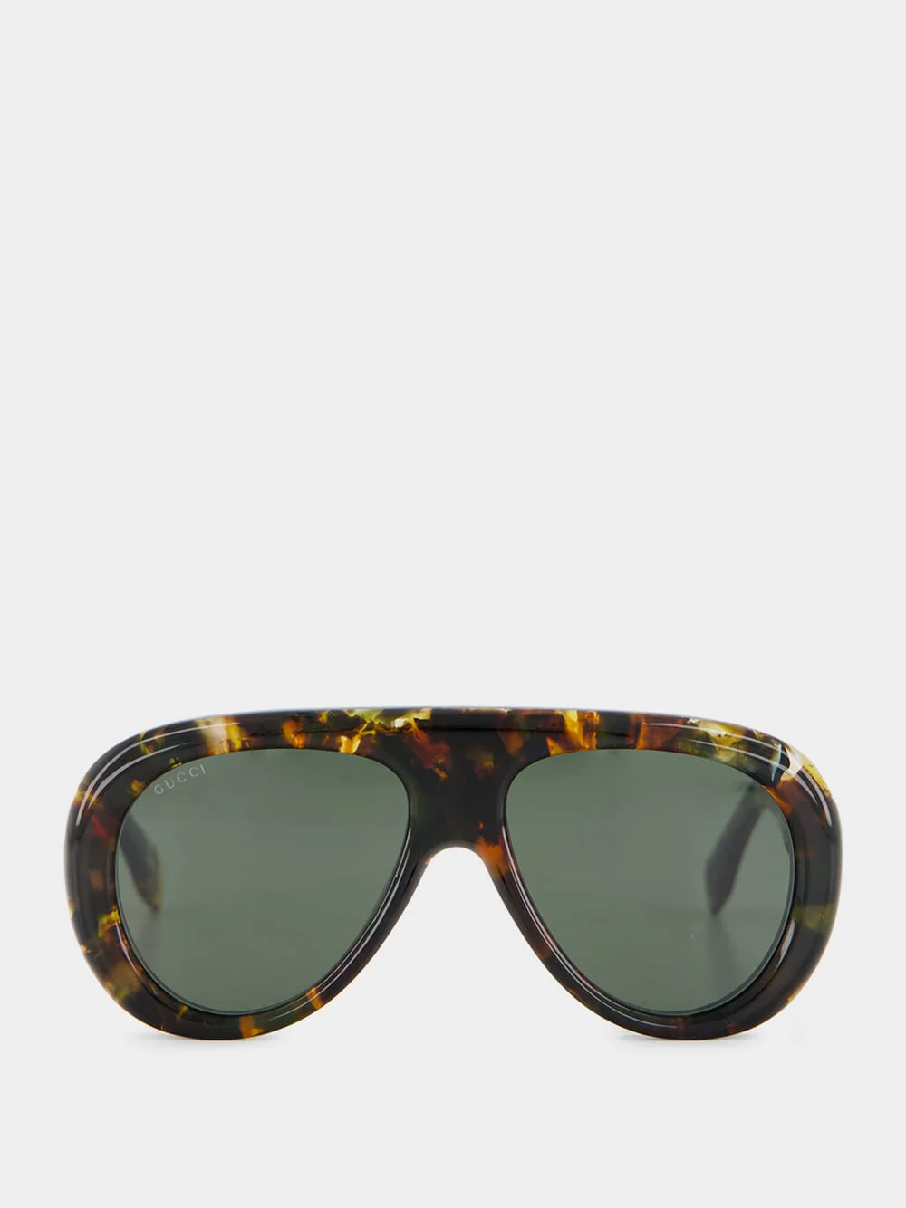 Havana-Green Oversized Sunglasses