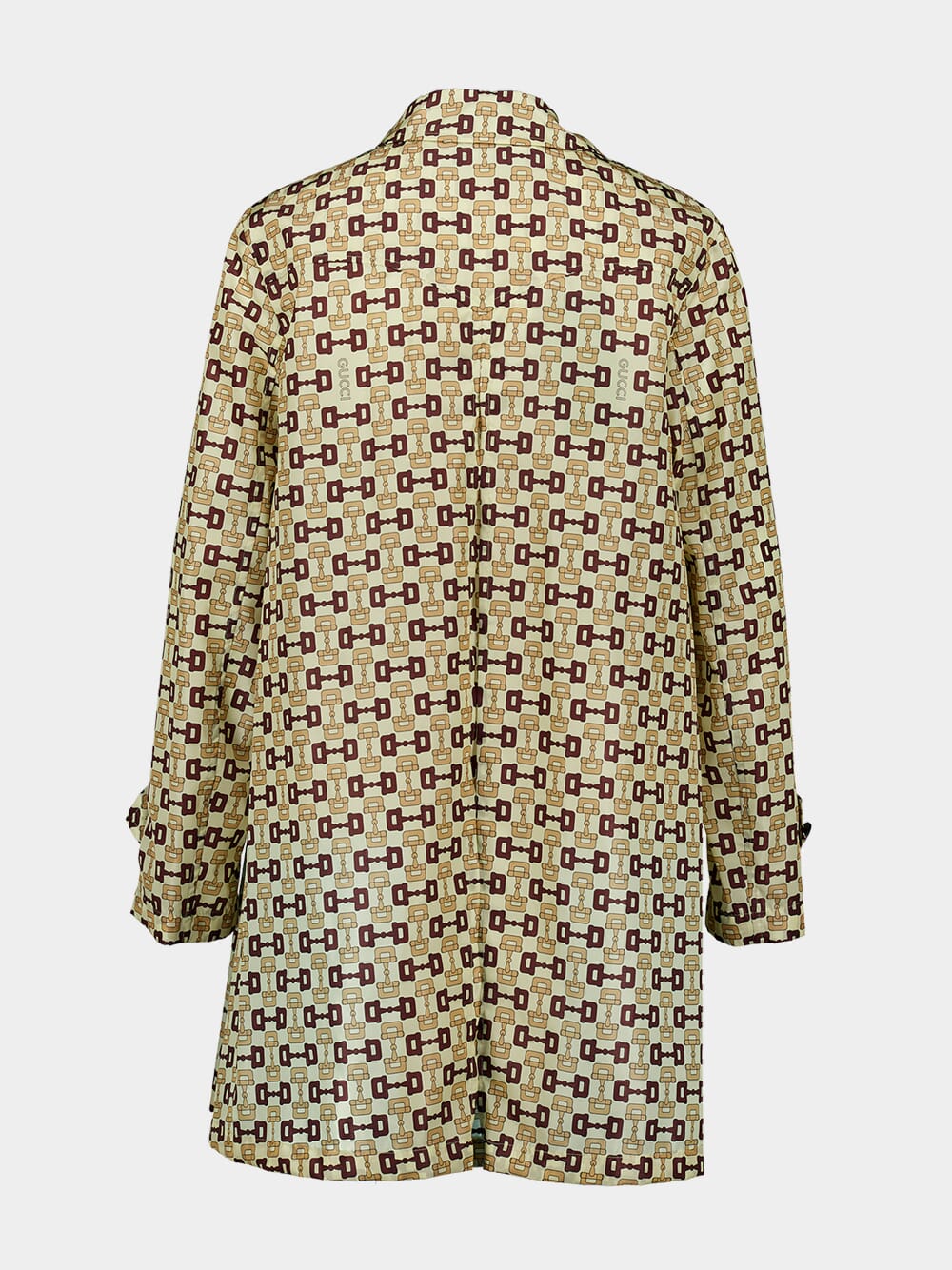 Horsebit-Print Buttoned Coat - Image 3