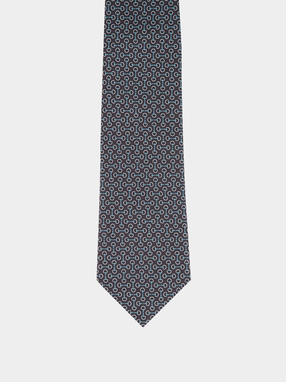 Horsebit Silk Jacquard Tie - Image 2