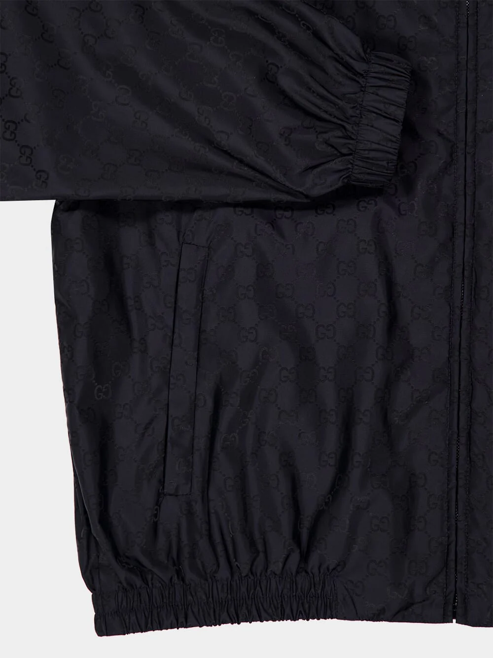 Ink Blue Nylon Bomber Jacket - Image 4