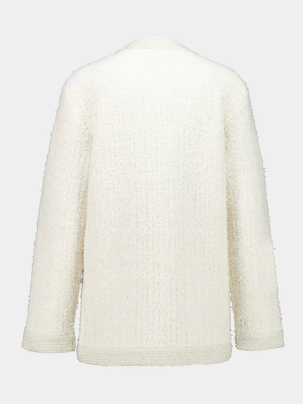 Ivory Bouclé Cardigan with GG Buttons - Image 2