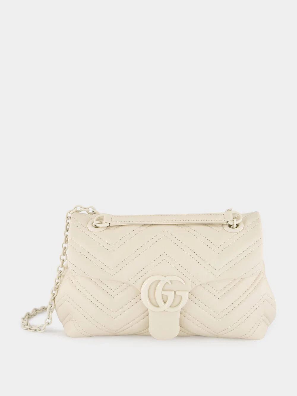 Ivory GG Marmont Small Shoulder Bag