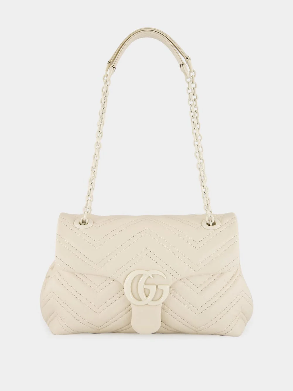 Ivory GG Marmont Small Shoulder Bag - Image 2