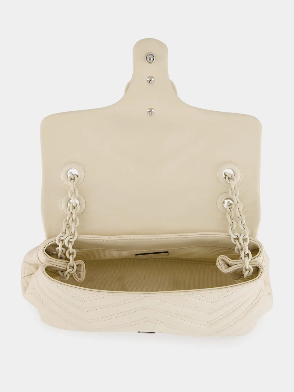 Ivory GG Marmont Small Shoulder Bag - Image 6