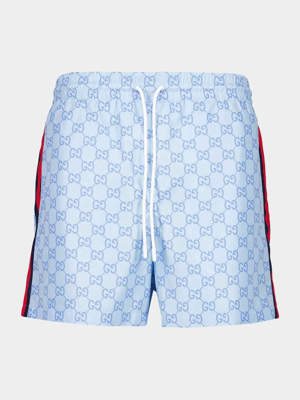 Light Blue GG Swim Shorts Nylon