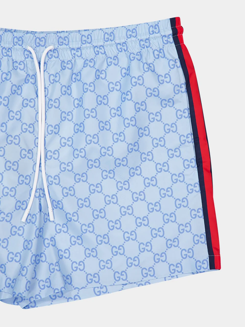 Light Blue GG Swim Shorts Nylon - Image 3