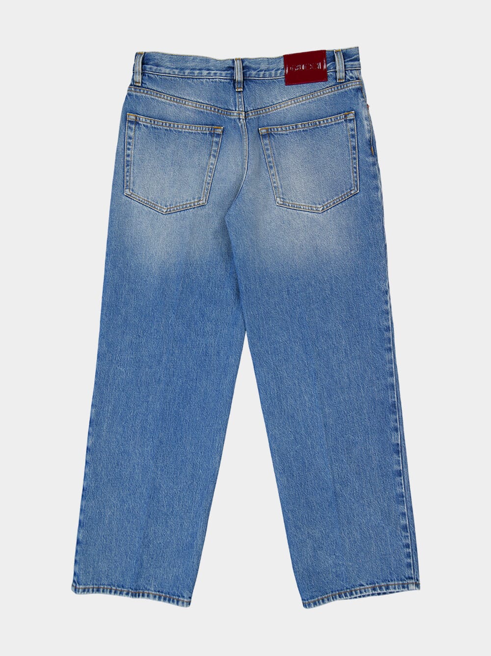 Light Blue Straight Fit Denim Pants - Image 6