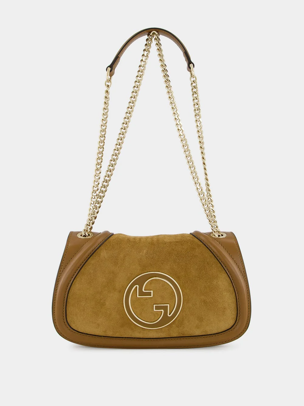 Light Brown Suede Blondie Medium Shoulder Bag - Image 2