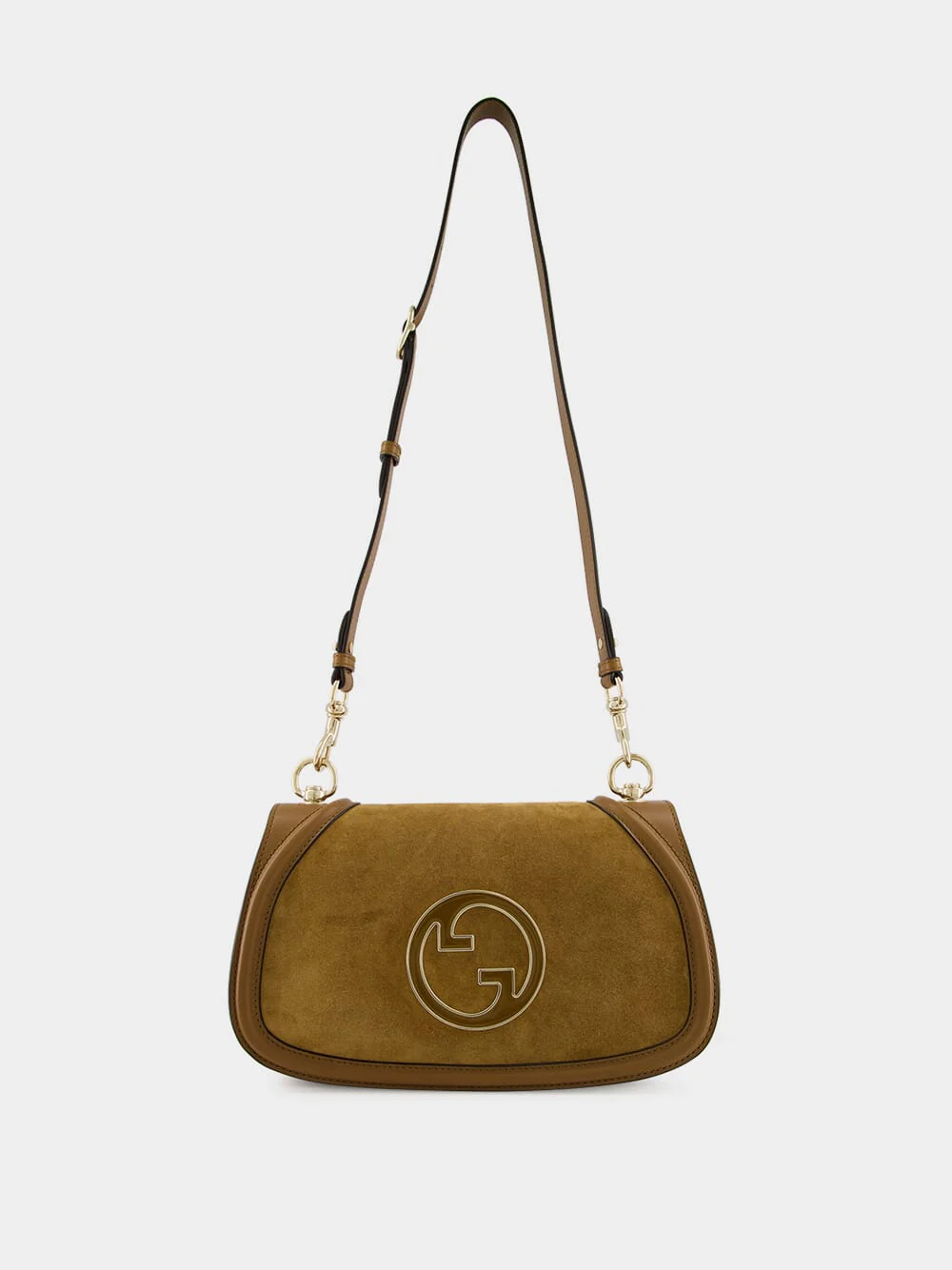 Light Brown Suede Blondie Medium Top Handle Bag - Image 2