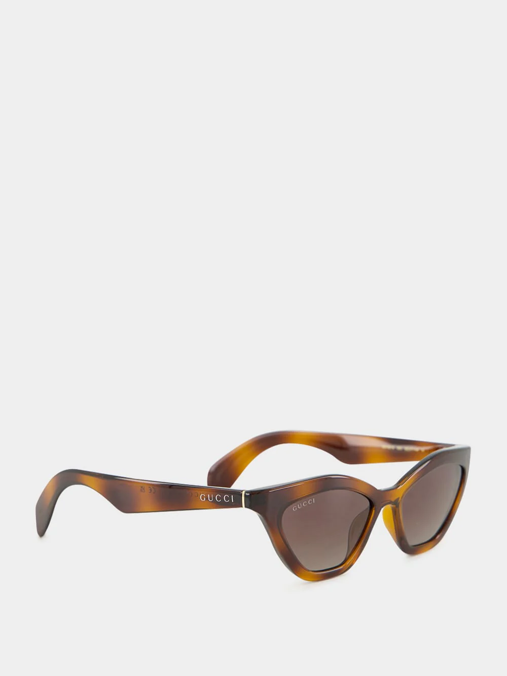 Light Brown Tortoiseshell Cat-Eye Sunglasses - Image 2