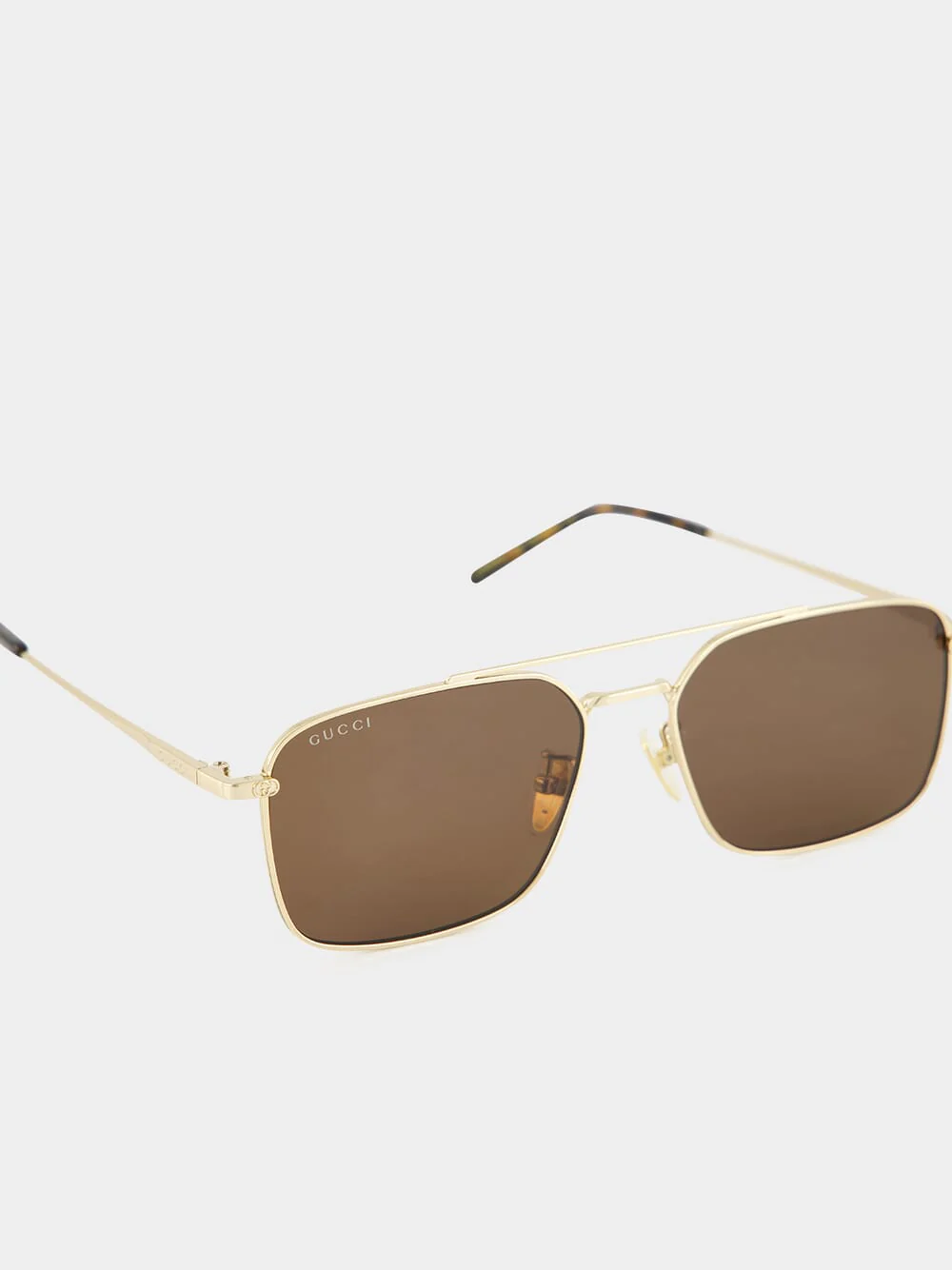 Light Gold Aviator Sunglasses - Image 4
