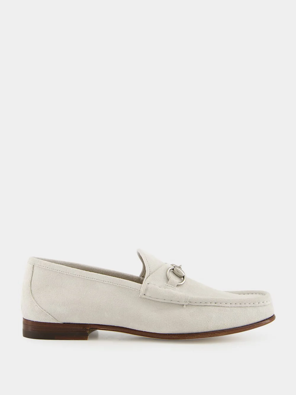 Light Grey Suede Horsebit 1953 Loafer