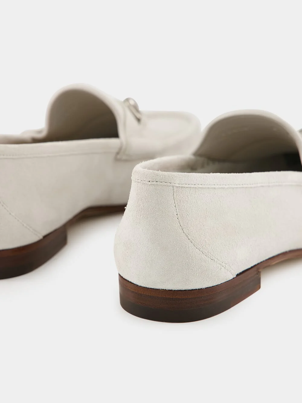 Light Grey Suede Horsebit 1953 Loafer - Image 6