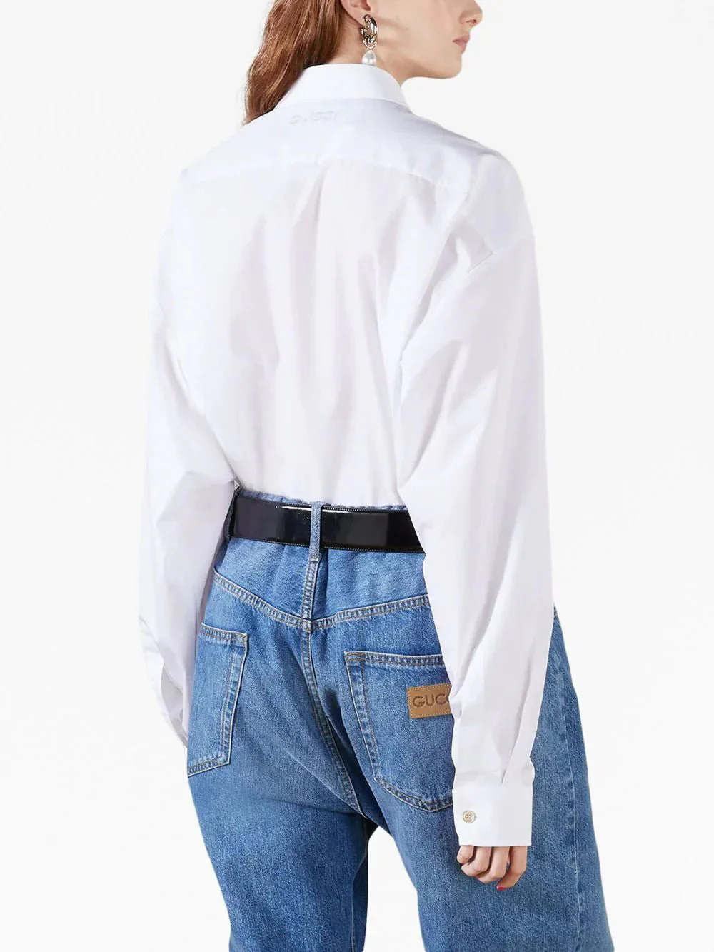 Logo-Embroidered Cotton Shirt - Image 4