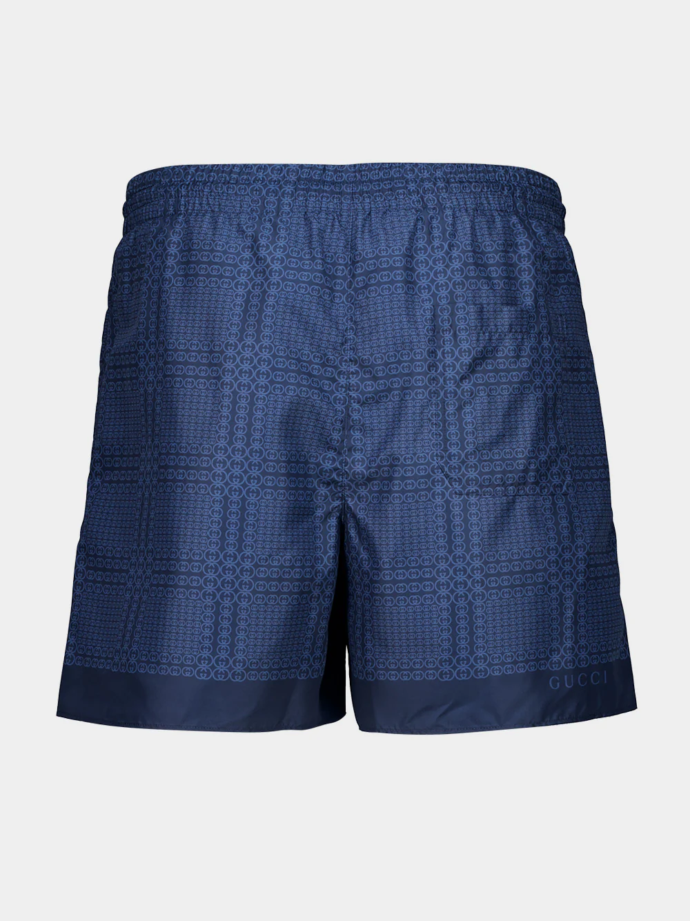 Navy Blue Technical Poplin Swim Shorts - Image 2