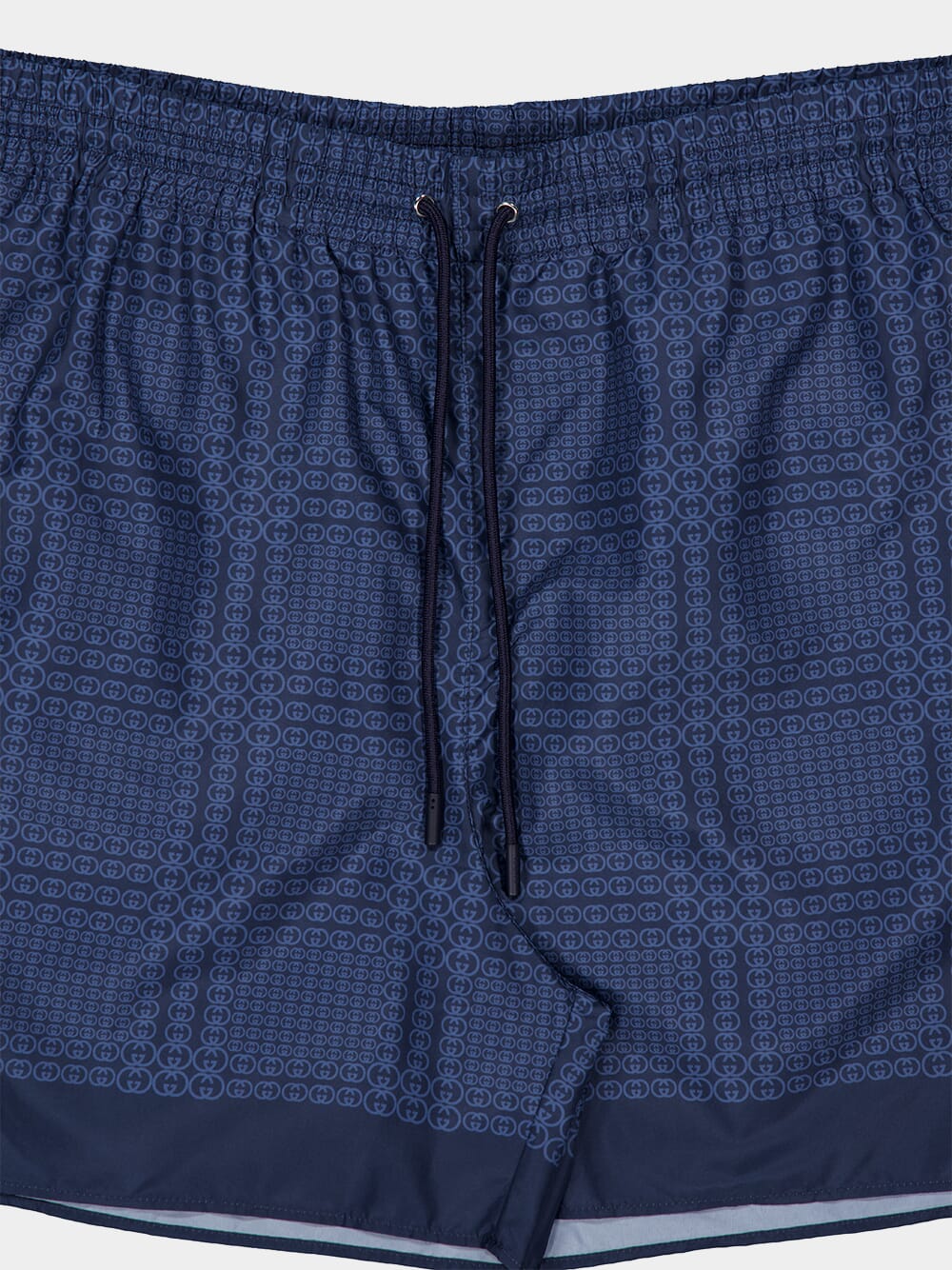 Navy Blue Technical Poplin Swim Shorts - Image 3