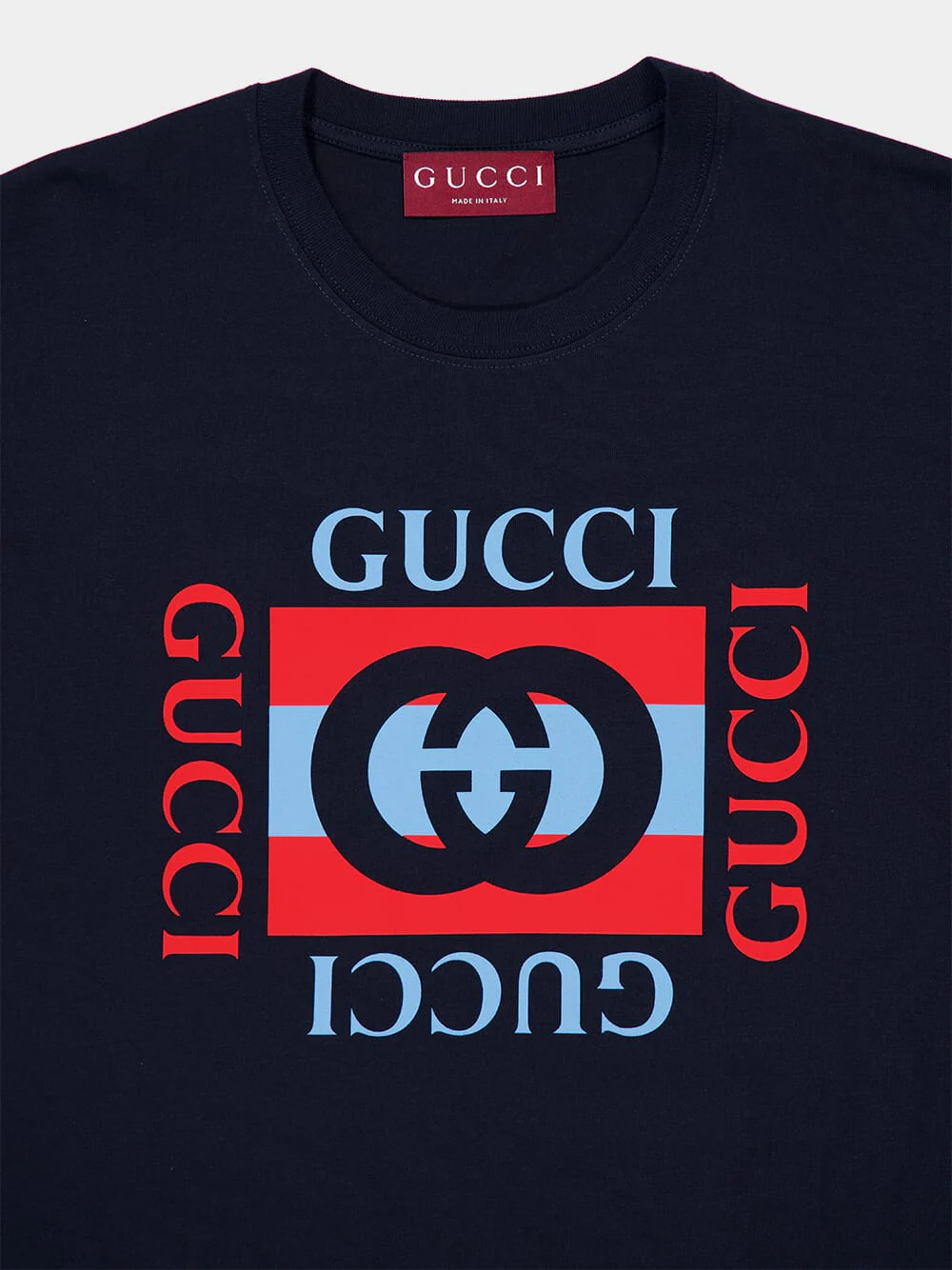 Navy Interlocking G Logo T-Shirt - Image 3