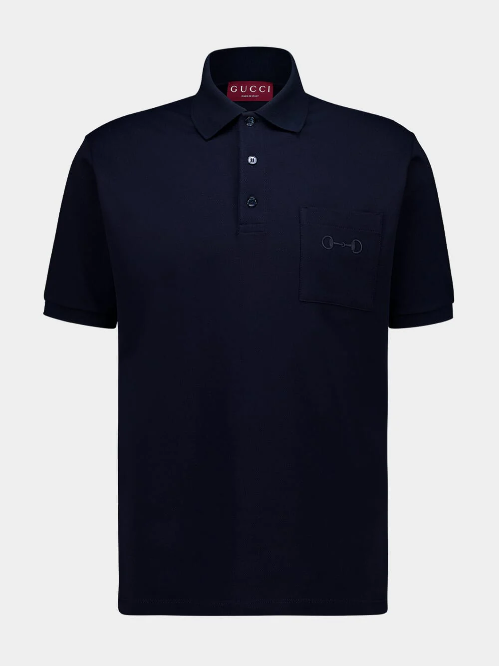 Night Blue Cotton Polo Shirt