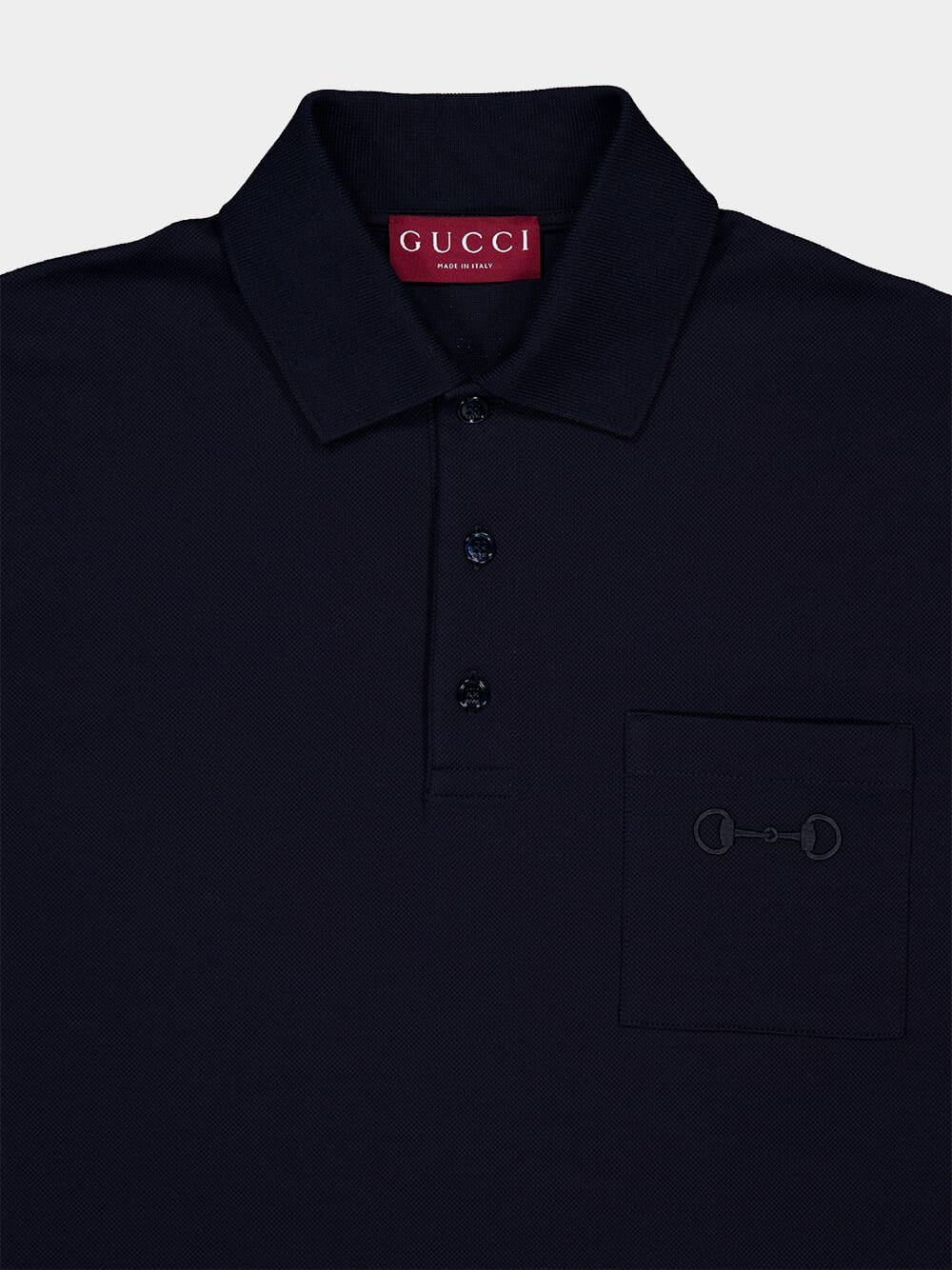 Night Blue Cotton Polo Shirt - Image 3
