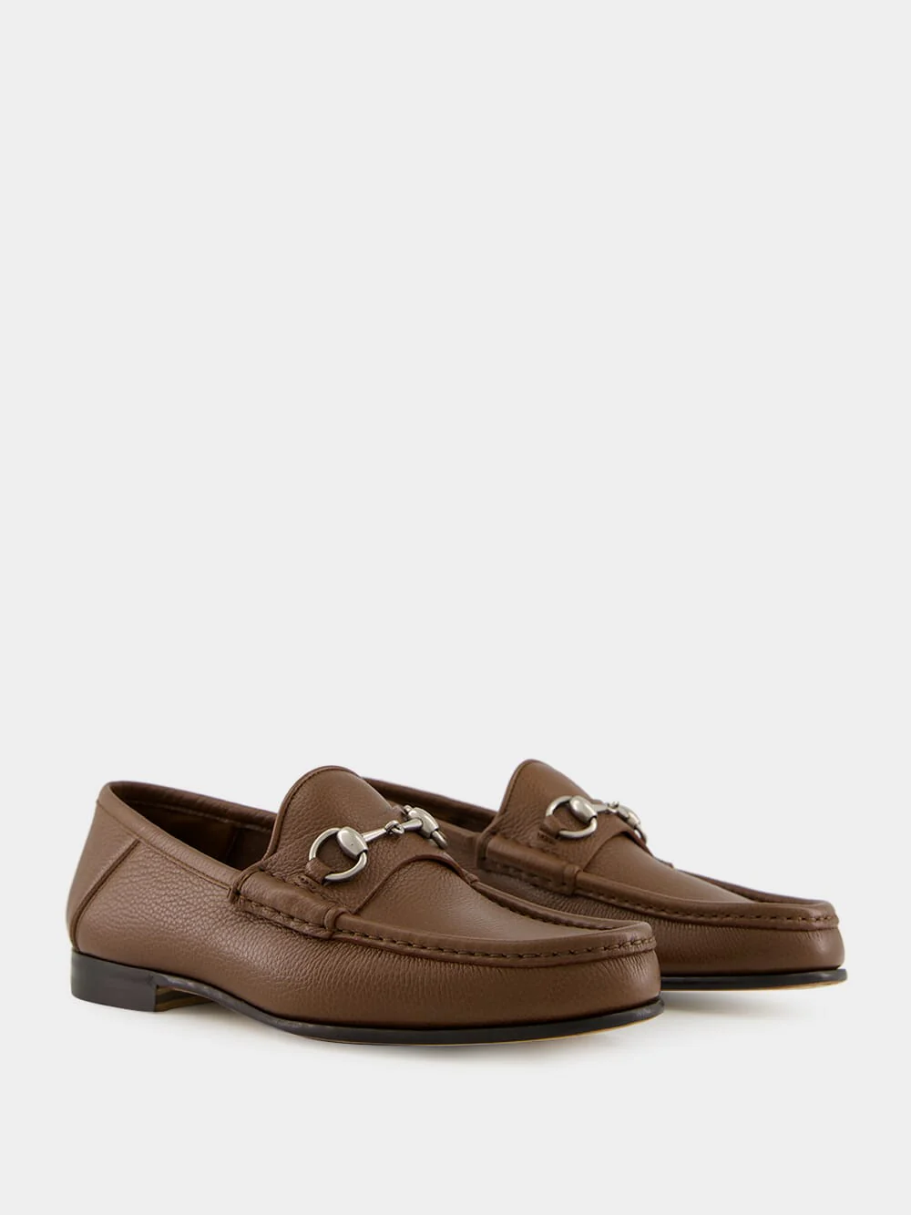 Nut Brown Bryanne Leather Loafers - Image 3