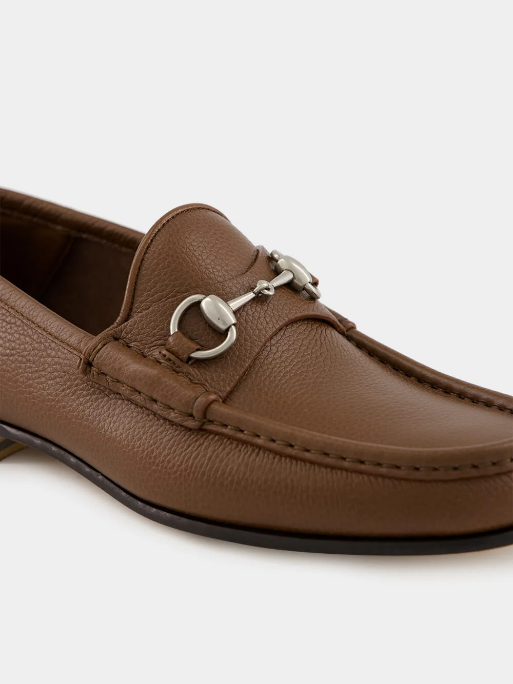 Nut Brown Bryanne Leather Loafers - Image 6