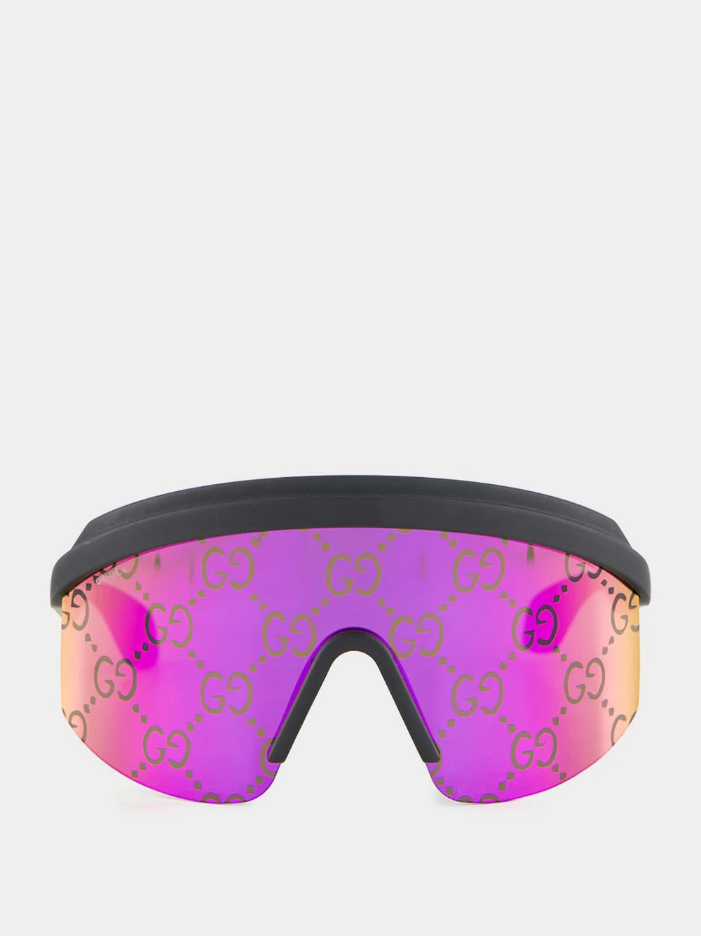 Oversize-Frame Logo-Embossed Sunglasses