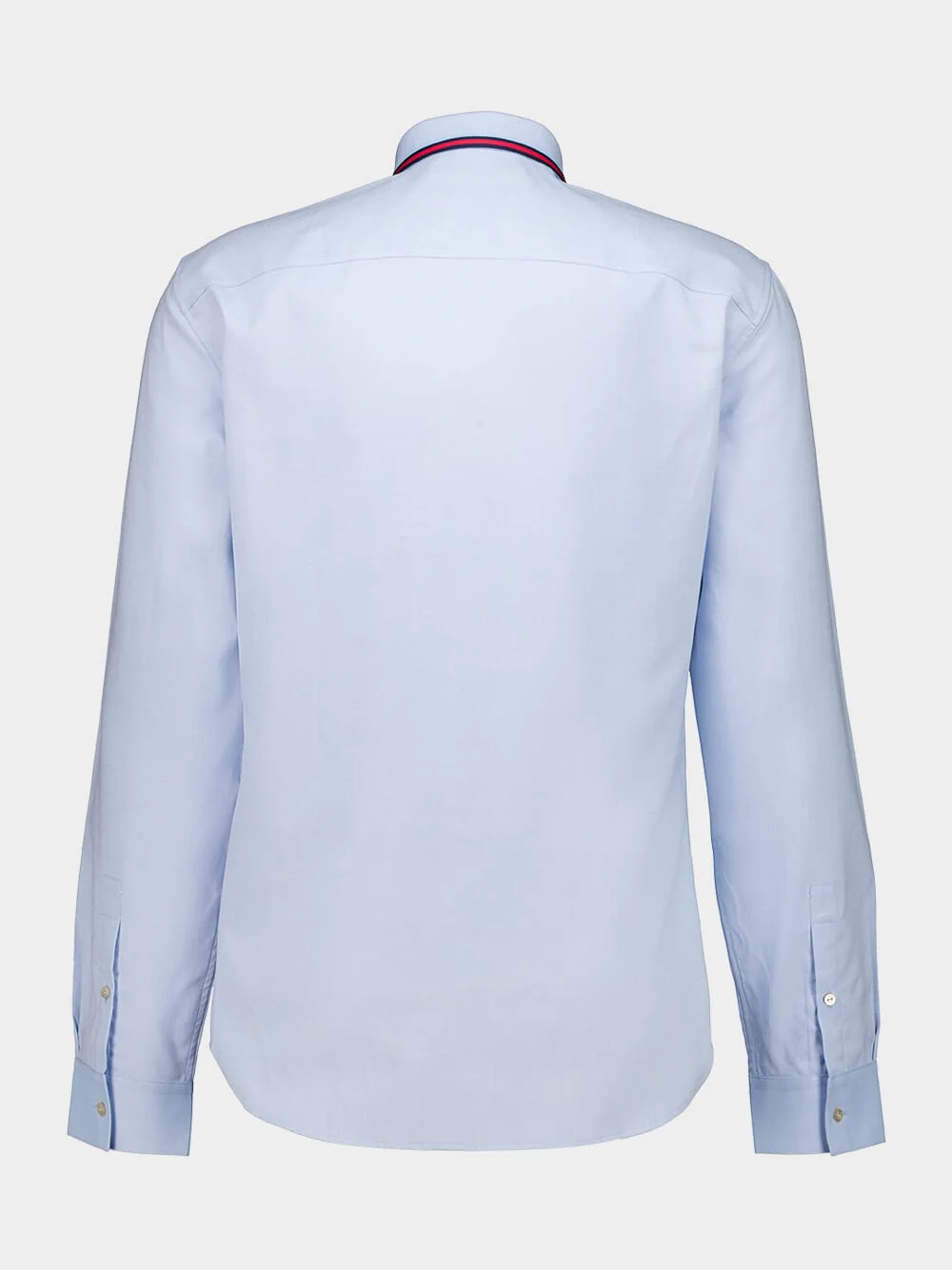Pale Blue Oxford Cotton Shirt with Web Collar - Image 2