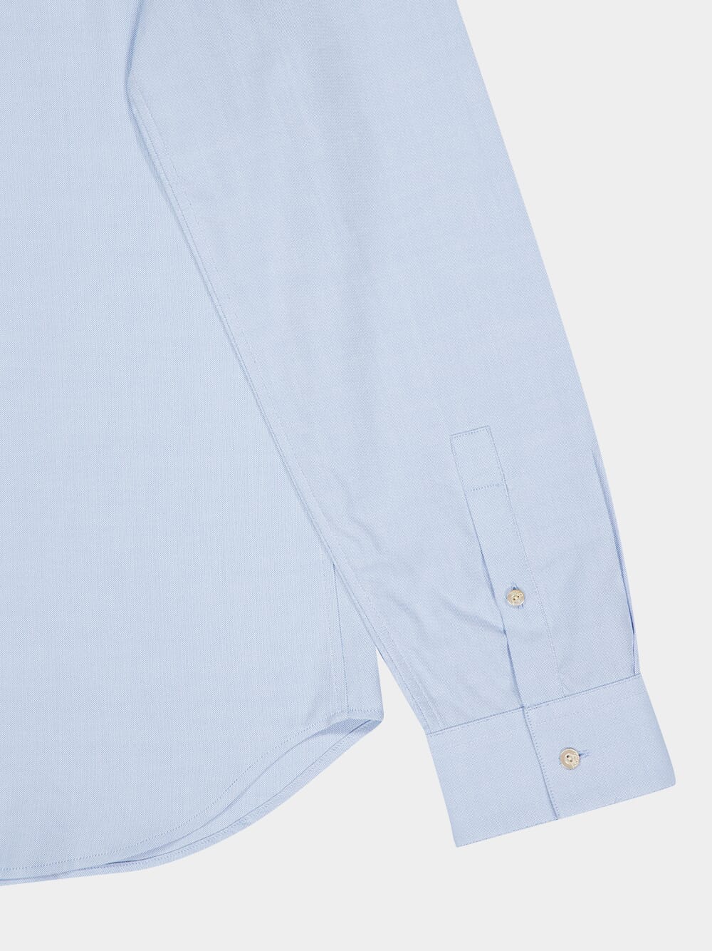 Pale Blue Oxford Cotton Shirt with Web Collar - Image 4