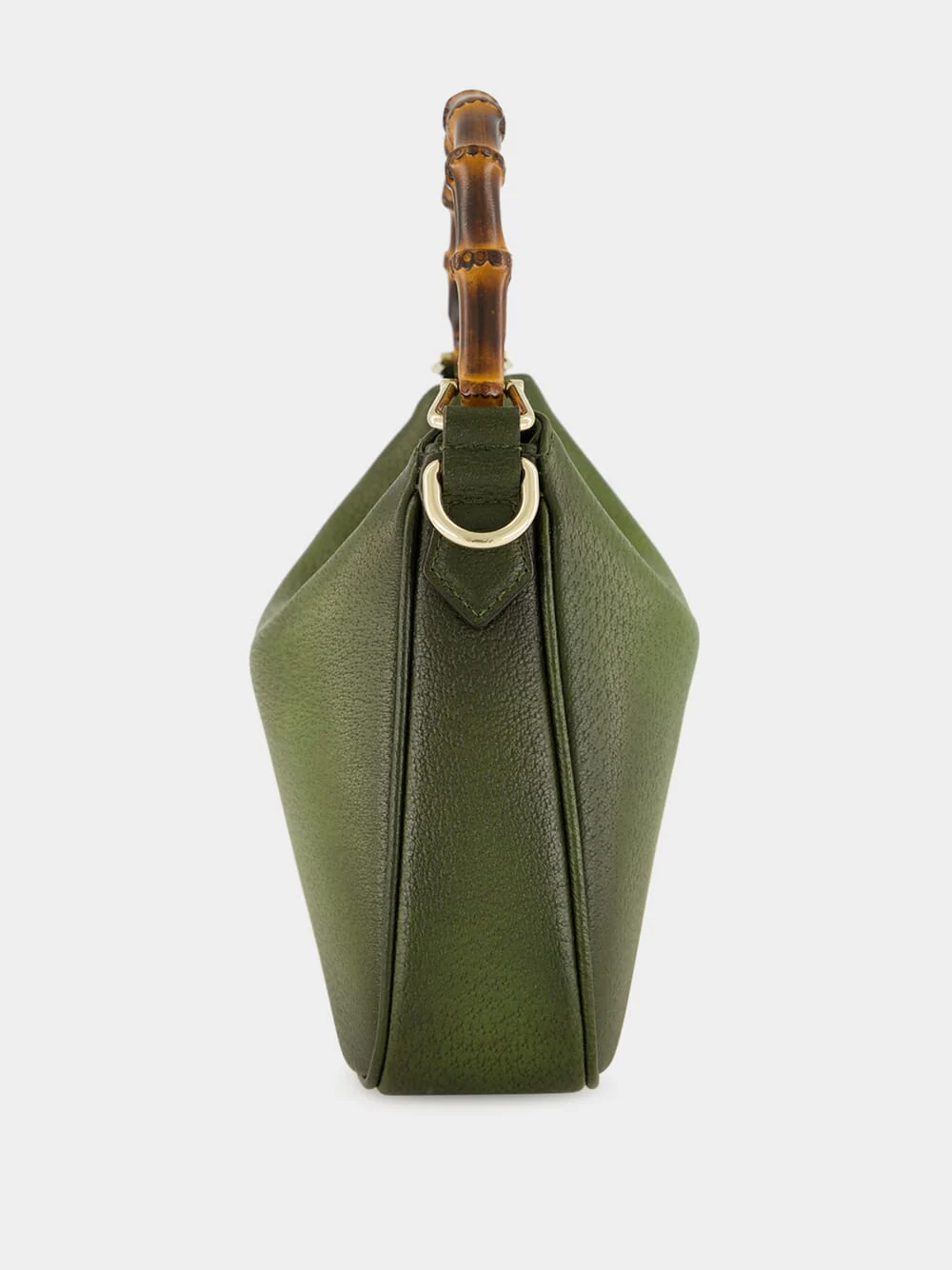 Petite Green Diana Leather Hobo Bag - Image 4
