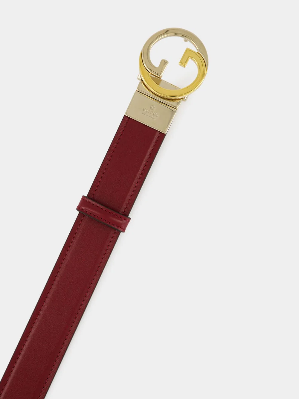 Rosso Ancora and Brown Leather Reversible Blondie Belt - Image 3