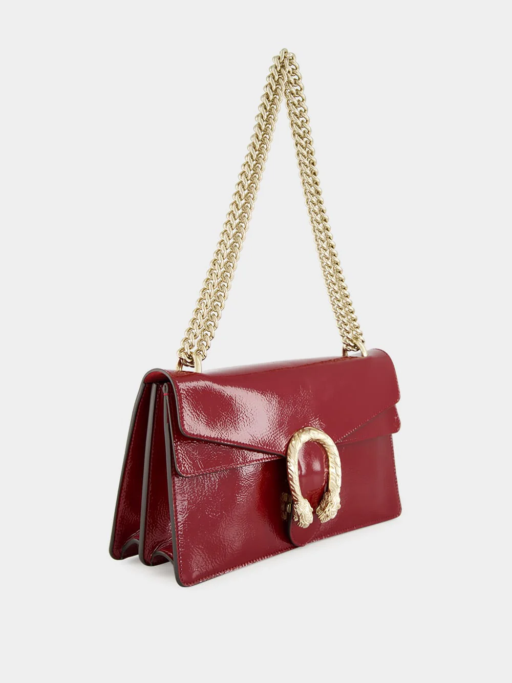 Rosso Ancora Dionysus Medium Patent Leather Shoulder Bag - Image 3