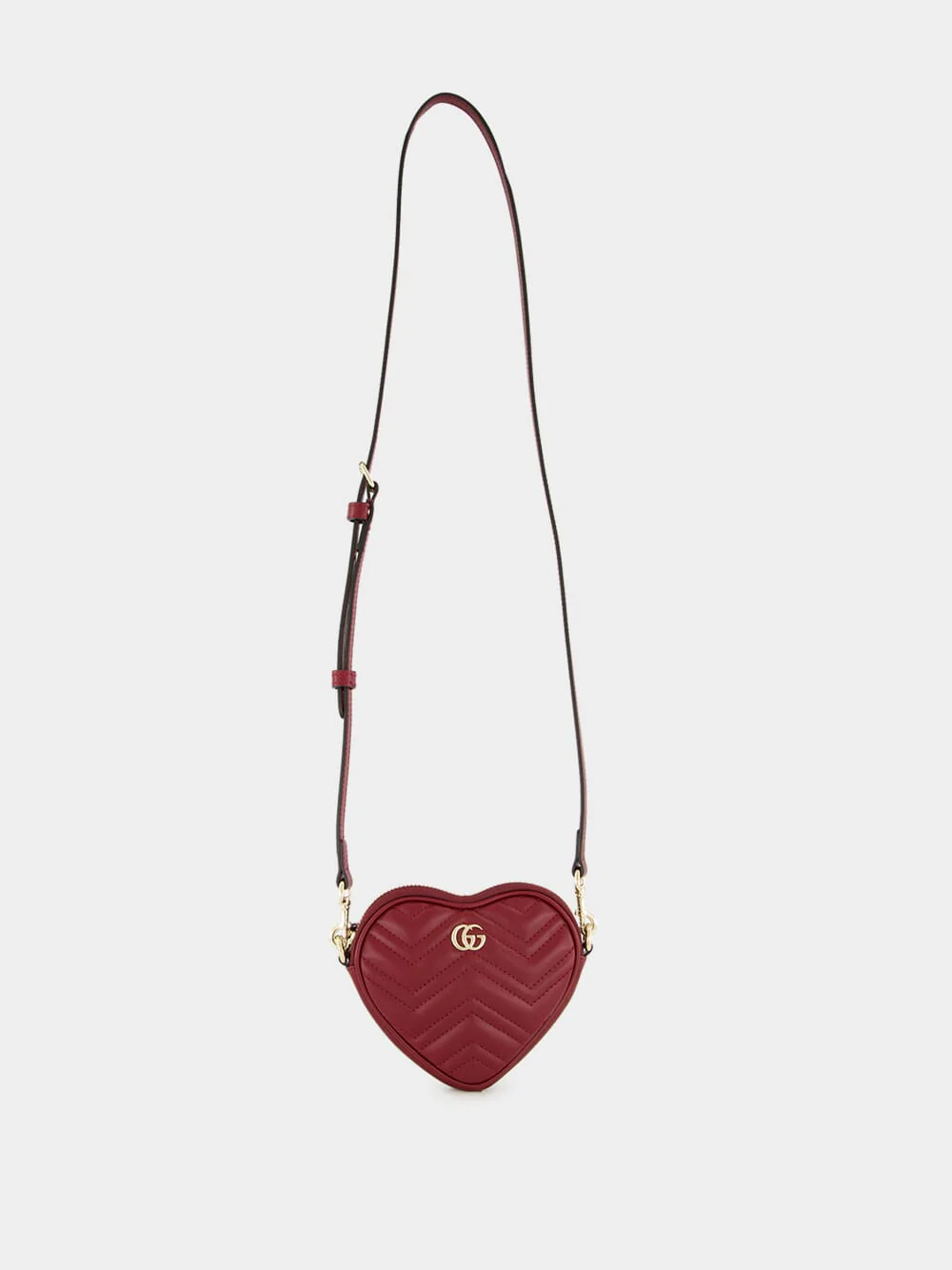 Rosso Ancora GG Marmont Heart Mini Bag - Image 2