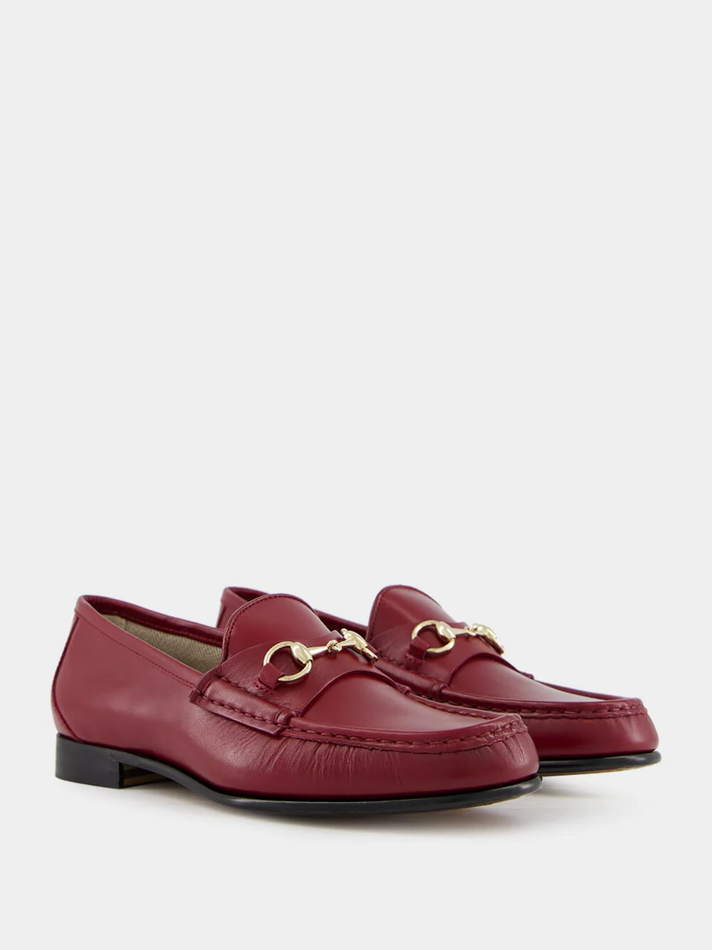Rosso Ancora Kid Leather Loafers - Image 3