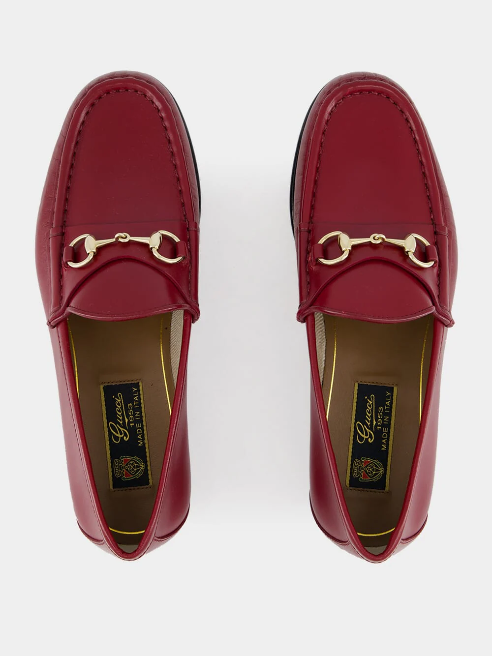 Rosso Ancora Kid Leather Loafers - Image 4