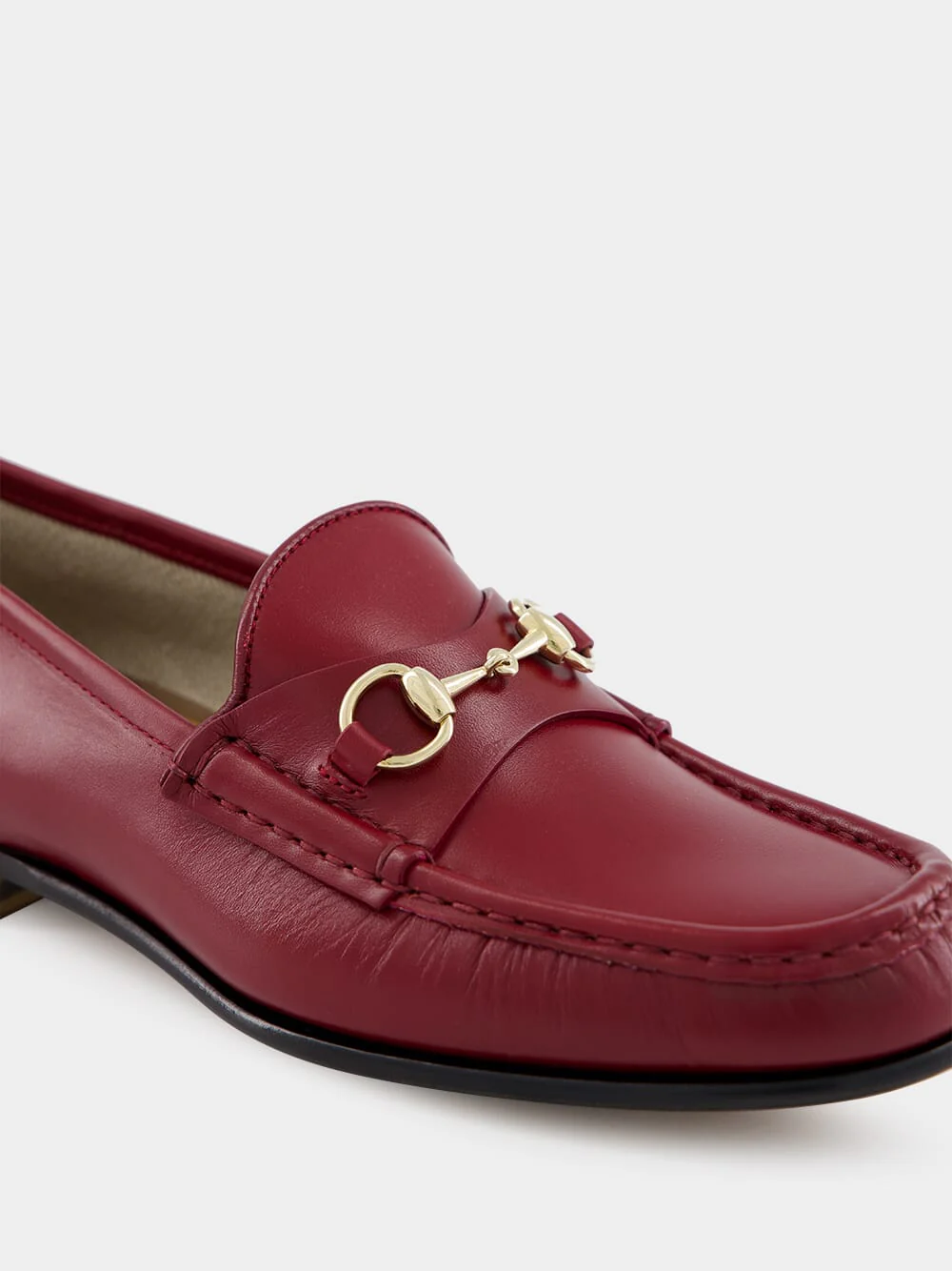 Rosso Ancora Kid Leather Loafers - Image 6