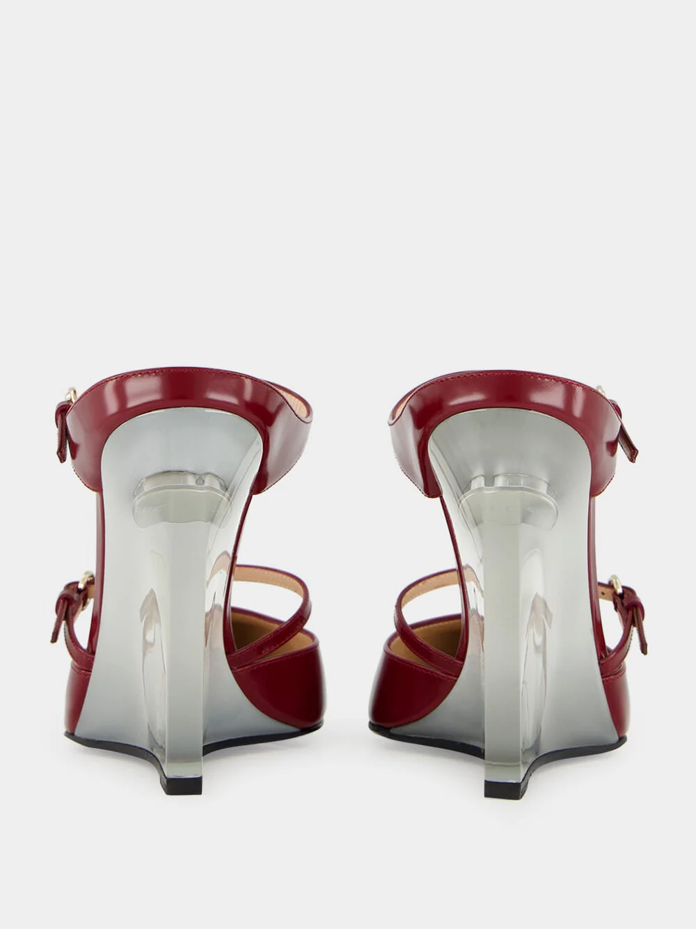 Rosso Ancora Leather Wedge Mule - Image 5