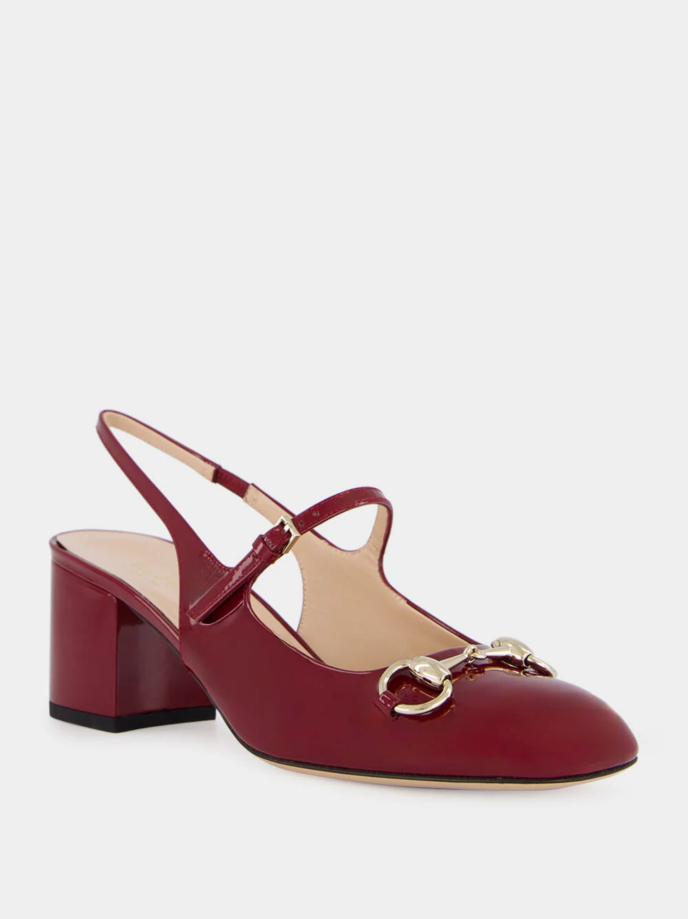 Rosso Ancora Patent Horsebit Pumps - Image 2