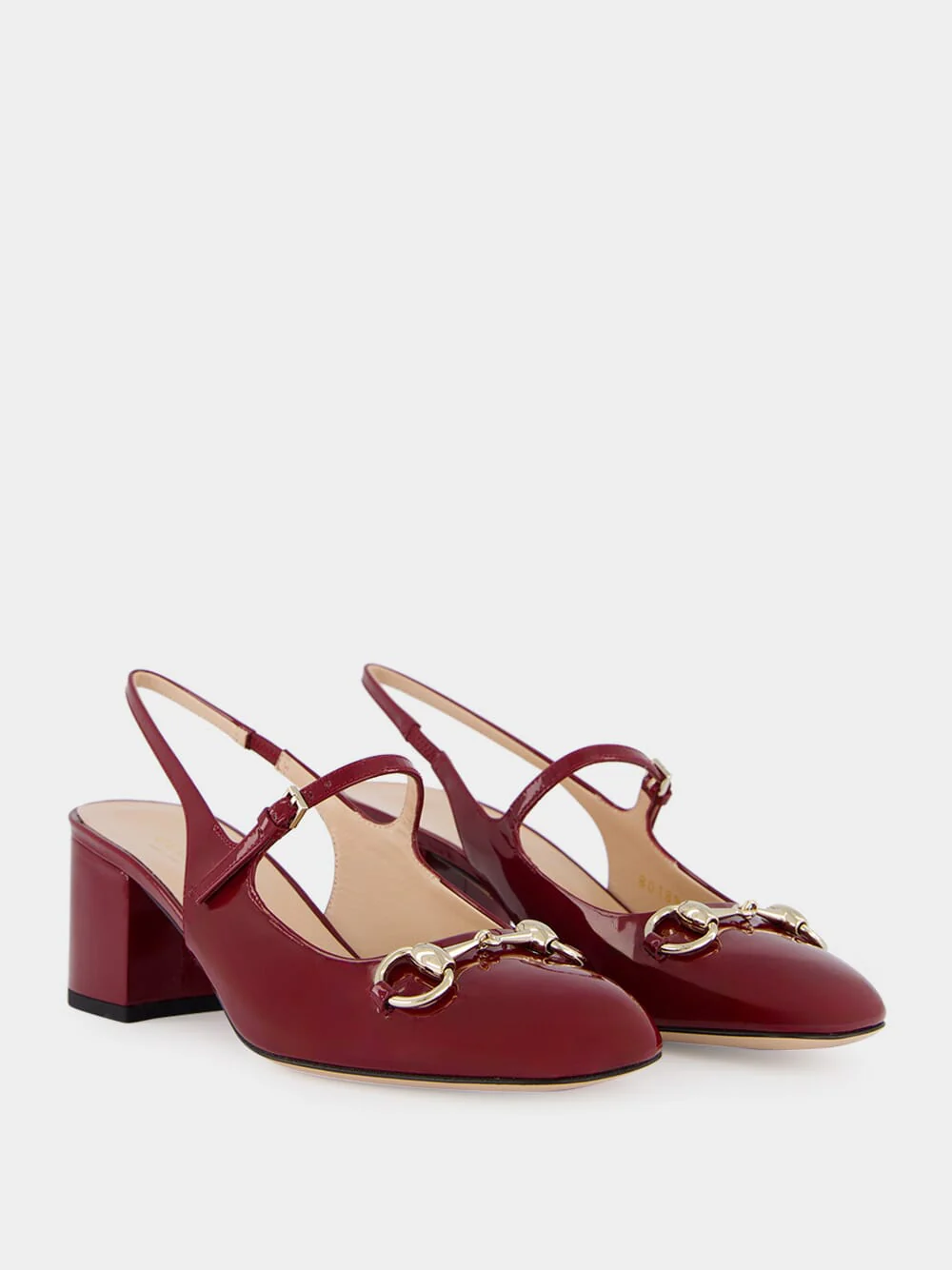 Rosso Ancora Patent Horsebit Pumps - Image 3