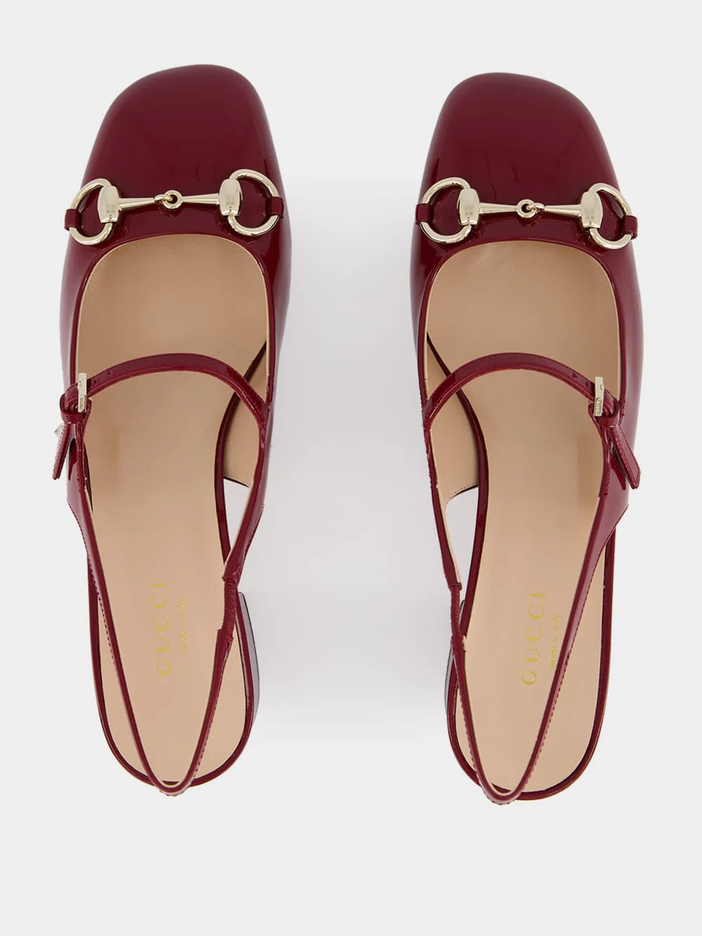 Rosso Ancora Patent Horsebit Pumps - Image 4