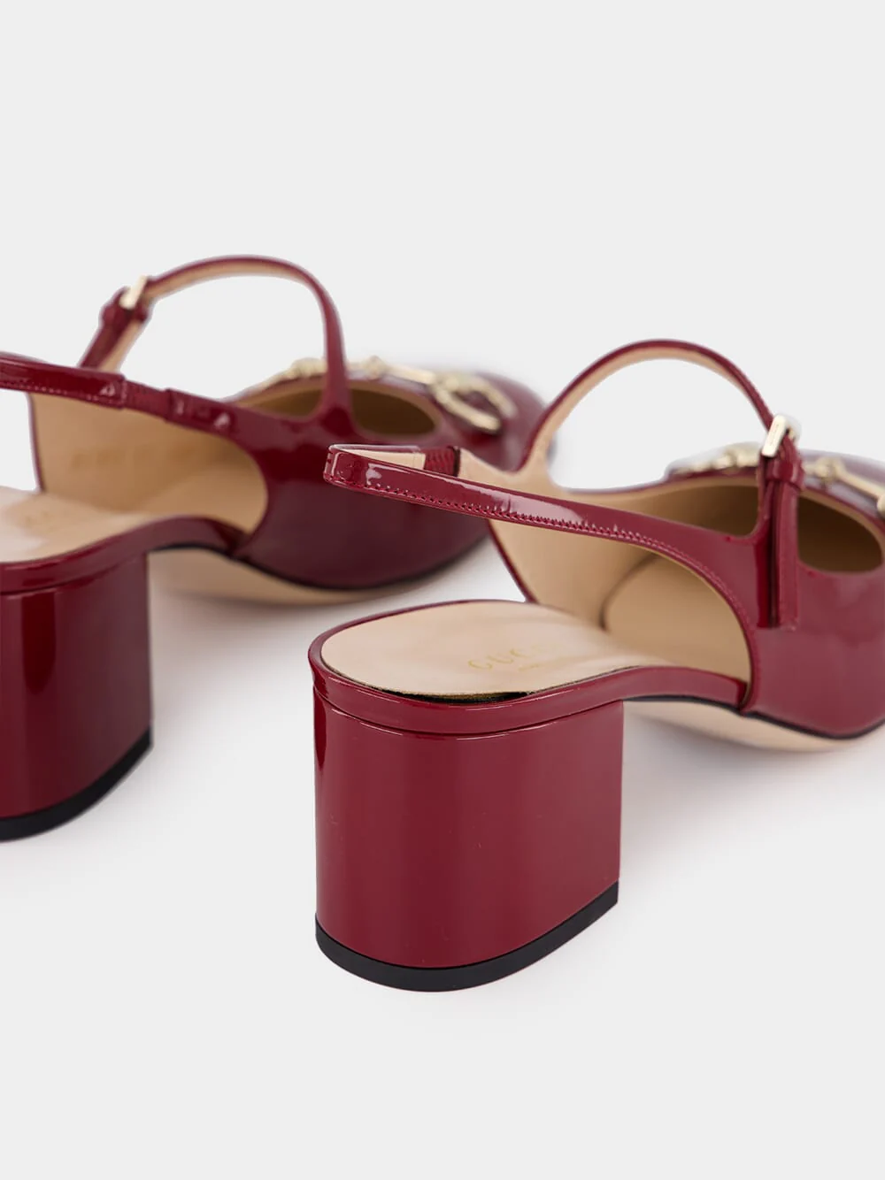 Rosso Ancora Patent Horsebit Pumps - Image 6