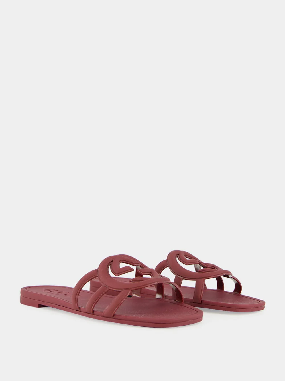 Rosso Ancora Red G Slide Sandals - Image 3
