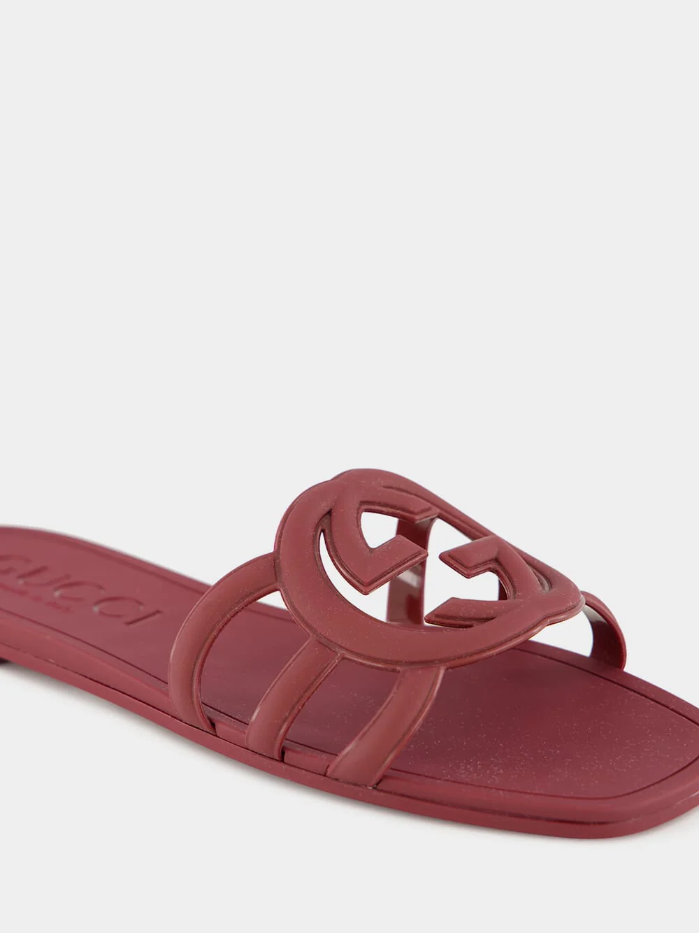 Rosso Ancora Red G Slide Sandals - Image 6