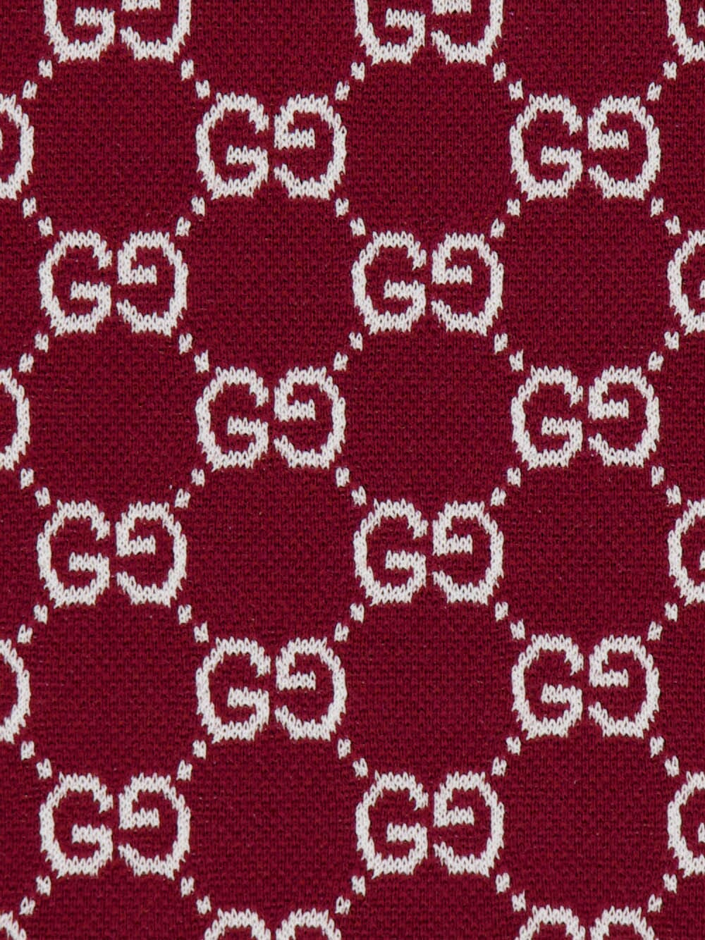 Rosso Ancora Red Polo GG Jacquard - Image 4