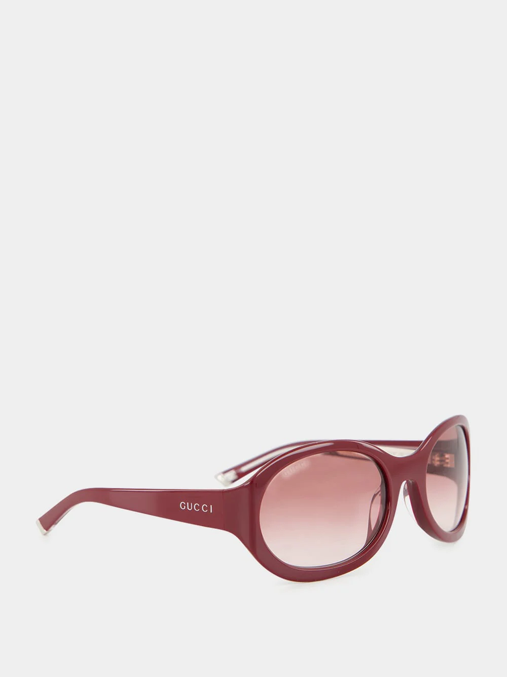 Rosso Ancora Red Round Frame Sunglasses - Image 2