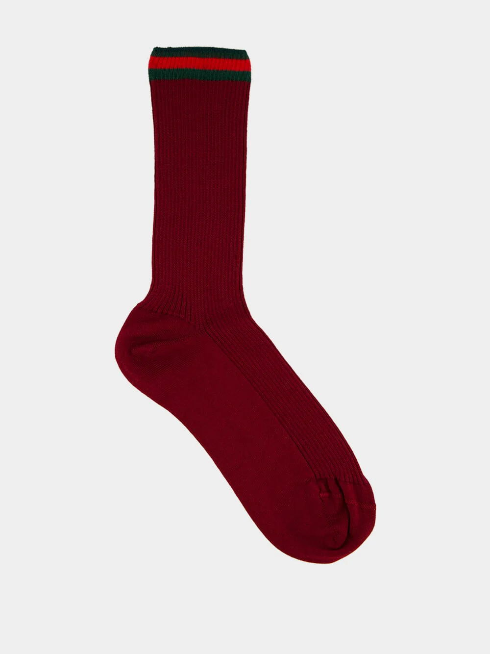 Rosso Ancora Ribbed Cotton Socks - Image 2