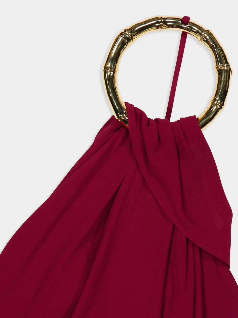 Rosso Ancora Silk Crêpe Midi Dress - Image 3